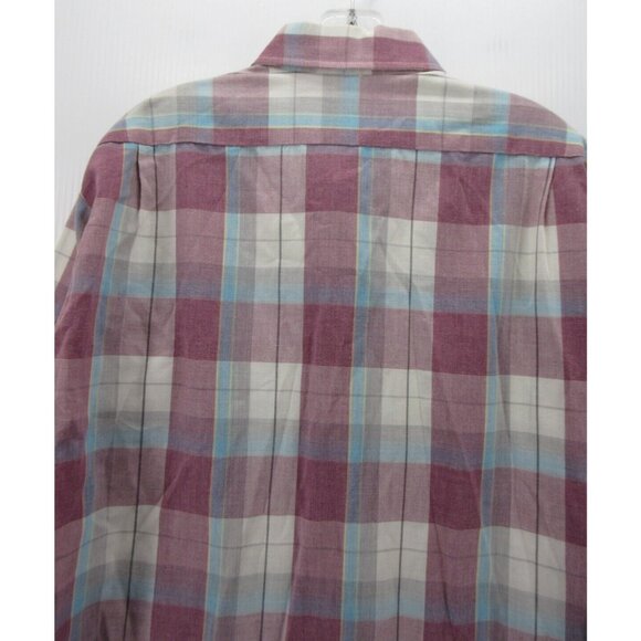 VINTAGE Levis Shirt XL Button Down Plaid Flap Pocket 80s 90s Western - Picture 7 of 10